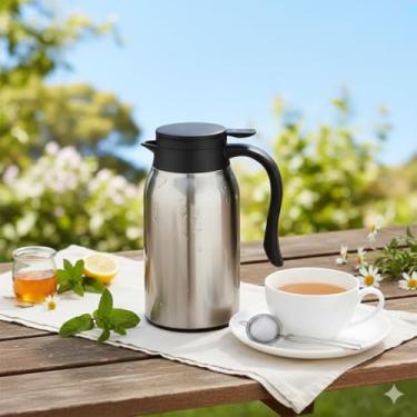 Imagem de Garrafa Térmica Inox Premium 800ml Preta Cafés e Chás Mood