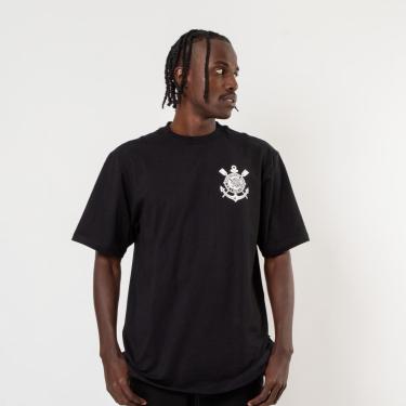 Imagem de Camisa Corinthians Oversized São Jorge Algodão - Masculino-Masculino