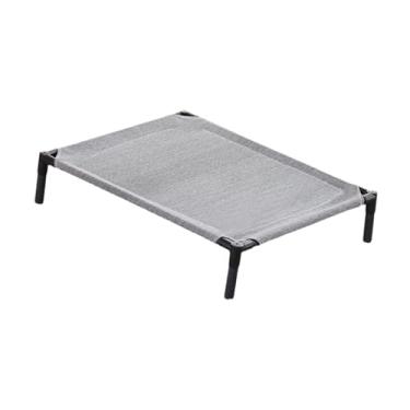 Imagem de KiBcsLic Cama elevada para cães, cama suspensa removível para animais de estimação, espreguiçadeira espessa e refrescante para filhotes, gatos e outros animais, S