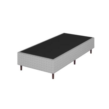 Imagem de Base Cama Box Solteiro Loreto A26 Cinza Umaflex Cinza E Preto