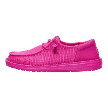 Imagem de HEYDUDE Mocassim feminino Wendy Funk Mono, Rosa fúcsia, 35