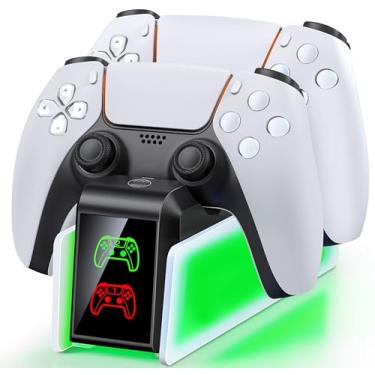 Imagem de Carregador de controle para controles PS5 Dualsense e Edge, videogames para sistemas legados para sistemas PlayStation 2 para jogos