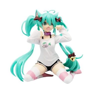 Imagem de Figura Hatsune Miku Com Orelhas De Gato, Pijama De Manga Curta, Decora