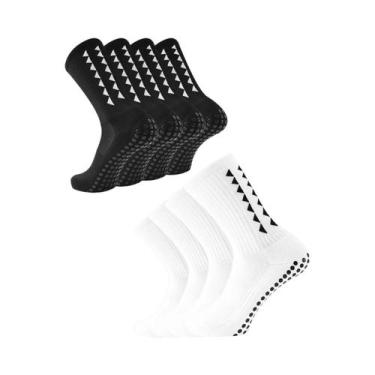 Imagem de Meias De Futebol Antiderrapantes Para Homens, 4 Pares, Esportivas Para