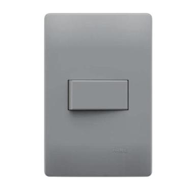 Imagem de Interruptor Paralelo Com Placa Linha Habitat Onix - Fame.