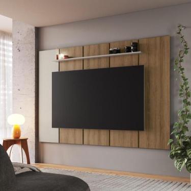 Imagem de Painel TV 75 Polegadas Sala de Estar 2,00m com Prateleira Superior - A