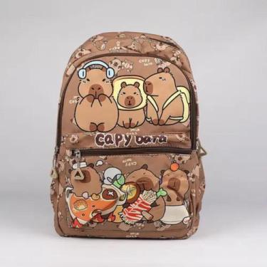 Imagem de Mochila Escolar Capivara Adorável - Conforto e Estilo - JC Shop