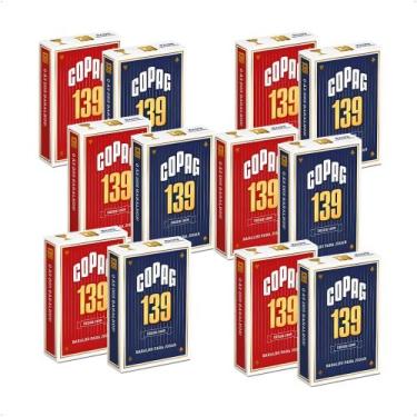 Imagem de COMP Kit 12 Baralhos 139 tradicional naipe convencional Cartas em Couc