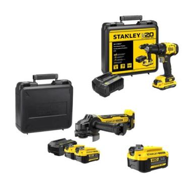 Imagem de Esmerilhadeira STANLEY + Parafusadeira + Ganhe Bateria 20V