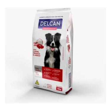 Imagem de Ração Delcan Super Premium Cães Adultos Raças Médias e Grandes Sabor C