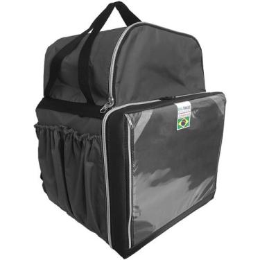 Imagem de Mochila Bag Motoboy Térmica Bolsão Reforçado 45 litros - Preta - Bag B