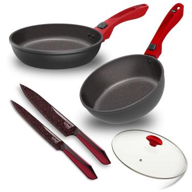 Imagem de Conjunto de Panelas Ichef Ultra Sauté Grand e Day By Day com Tampa de Vidro 24cm Antiad...
