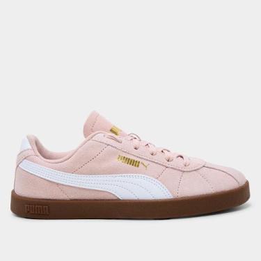 Imagem de Tênis Puma Club II Wns Feminino, Rosa, Prata, 35