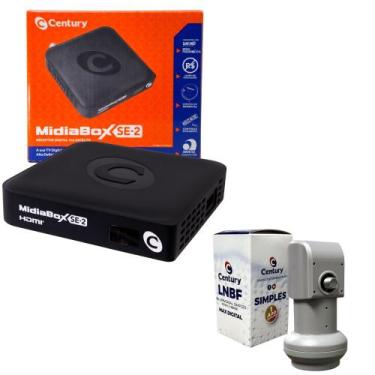 Imagem de Kit Conversor Receptor Midiabox B7 C/ Lnbf Simples Century