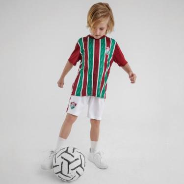 Imagem de Uniforme Fluminense Mini Craque Infantil Oficial Braziline Cor:GrenáTa