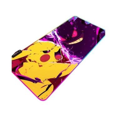 Imagem de Mouse Pad Gamer XXL RGB Com Iluminação LED Pokémon Para Gamers - Potde
