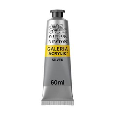 Imagem de Tinta Acrilica Galeria W&N 617 Silver 60ml - Winsor & Newton