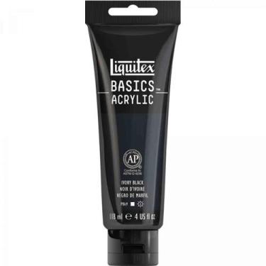 Imagem de Tinta Acrilica Liquitex Basics 118ml 244 Ivory Black