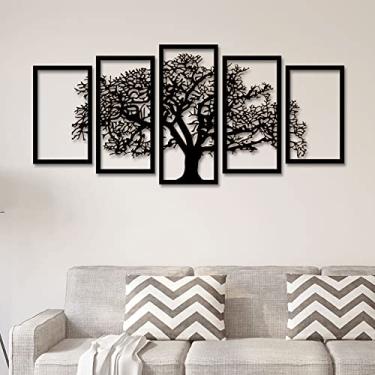 Imagem de Quadros Decorativos Arvore Da Vida Mosaico Sala Quarto Preto