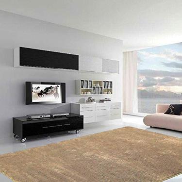 Imagem de Tapete Felpudo para Sala Casa Dona Bege 200cm x 300cm
