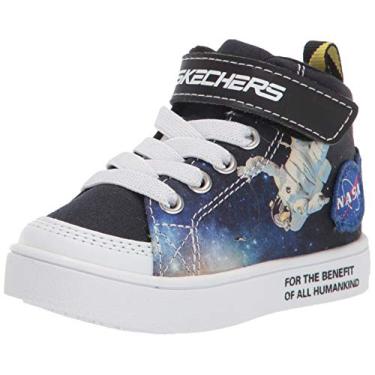 Imagem de Skechers Tênis Esportivo Infantil para Meninos, Preto/Multi, 5 Toddler