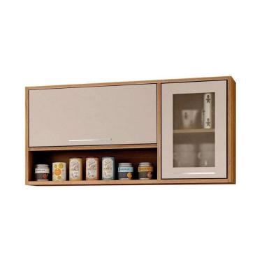 Imagem de Armário Aéreo 2 Portas Paris Sallêto Carvalho Off