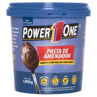 Imagem de Pasta De Amendoim - Chocolate C/ Avelã 1Kg - Power1one  - Power One