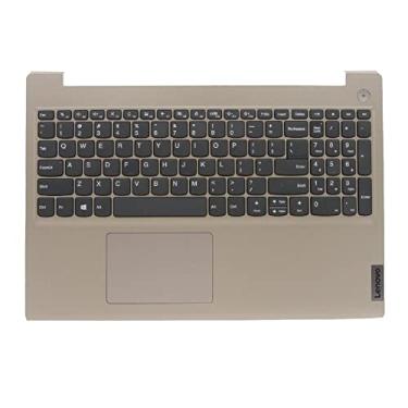 Imagem de Substituição para Lenovo IdeaPad 3 15IIL05 15IML05 15ADA05 capa superior para laptop teclado de apoio de mão com peça de montagem de touchpad SBB0X77935 5CB0X57656 dourado