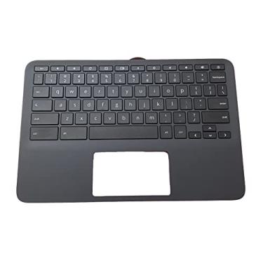 Imagem de Substituição para HP 11A G8 EE Laptop Upper Case Apoio de Palma Montagem do Teclado Peça L92832-001 Capa superior
