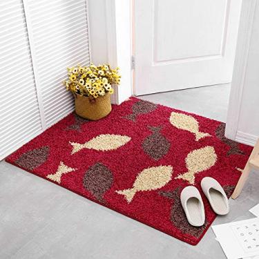 Imagem de Tapete de porta de entrada, vários padrões tapete de porta super macio antiderrapante absorção de água para sala de estar quarto estudo banheiro varanda quarto infantil tapete de cabeceira, A, 100 * 100 cm