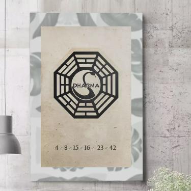 Imagem de Placa Decorativa Dharma Initiative Logo