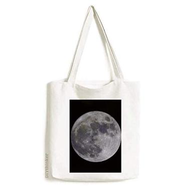 Imagem de Grande Lua Escuro Céu Noite Art Déco, Presente Fashion Sacola Bolsa de Compras Casual Bolsa