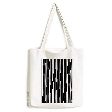 Imagem de Drip Line Art Grain Ilustration Pattern Tote Canvas Bag Shopping Satchel Casual Bolsa