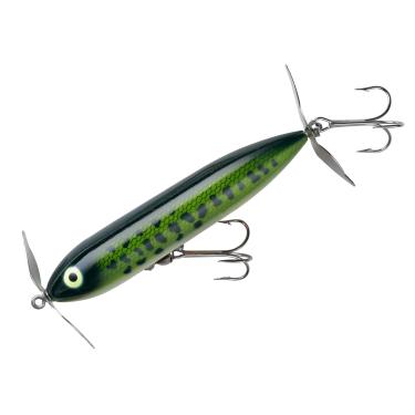 Imagem de Heddon Isca de pesca Zara Spook Topwater – Isca lendária Walk-The-Dog, robalo de bebê, Spook Zara ferida (3/113 g)