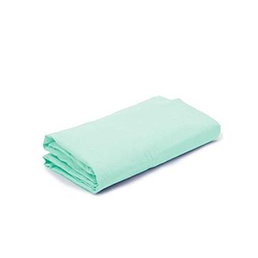 Imagem de Lençol de Elástico Avulso Berço Desmontável 70cm x 100cm x 15cm Verde Arrumadinho Enxovais