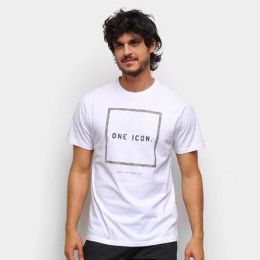 Imagem de Camiseta Oakley One Icon R1 Box Masculina Branco