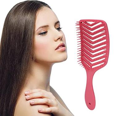 Imagem de Escova de cabelo, escova desembaraçadora, conjunto de 3 peças de escova de cabelo e pente, pente de dentes duplos para lavar o cabelo, para homens e mulheres