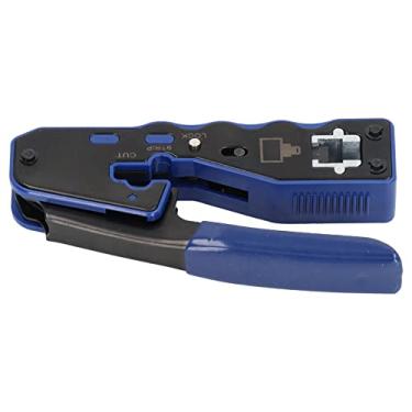 Imagem de Crimpador de Conector RJ, Conjunto de Ferramentas de Crimpagem RJ45 Corte Limpo Portátil para Rede