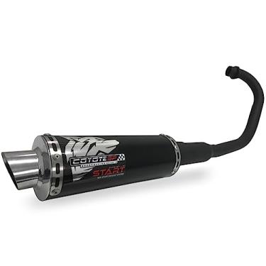 Imagem de Escapamento Coyote Modelo START Mini-Sport Alumínio - CG 160 Titan ano 2016 em Diante - Preto/Cromado