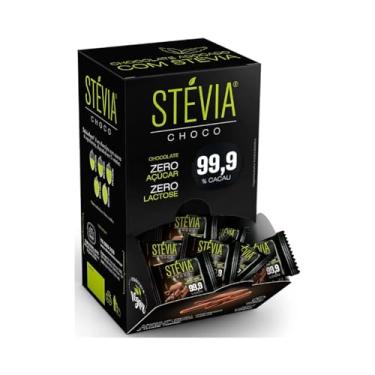 Imagem de Chocolate 99,9% Cacau Zero Açúcar Zero Lactose 30x5g - Steviachoco