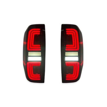 Imagem de WOLEN Luzes traseiras do carro conjunto de luzes traseiras seta DRL freio inverso lâmpada, para Nissan Navara D40 Frontier 2005-2014