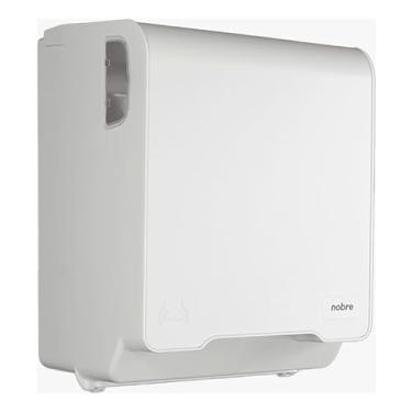 Imagem de Dispenser Papel Toalha Bobina Autocorte Branco/Preto Nobre Goedert (Branco)