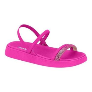 Imagem de Sandalia Moleca 5469.124 Papete Elastico Flatform Baixa Brilho-Feminino