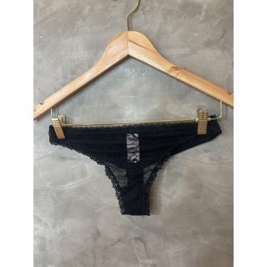 Imagem de Calcinha fio duplo flower  costura Preta