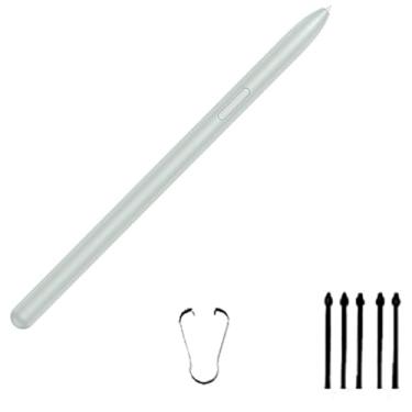 Imagem de Caneta verde Galaxy Tab S7 FE para Samsung Galaxy Tab S7 FE S caneta Stylus substituição + 5 pontas para Samsung Galaxy Tab S7 FE Stylus S Pen