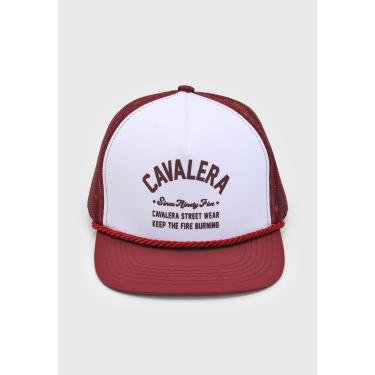 Imagem de Boné Cavalera Aba Reta Logo Vermelho Cavalera 64.13.0019 masculino