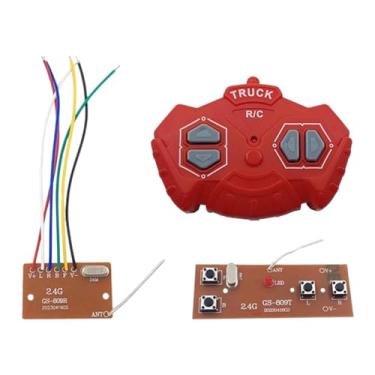 Imagem de Colaxi 4ch com rc modelo de controle remoto diy modificado caminhões rc carro rastreador emote módulo controle transmissores placa receptor, Vermelho