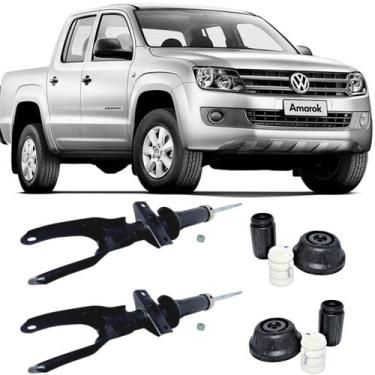 Imagem de Par amortecedor dianteiro e kits batente coifa e coxim amarok 2010 201