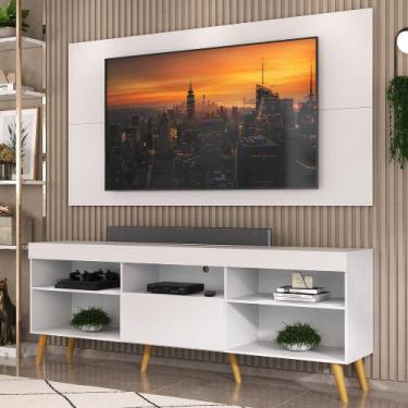 Imagem de Rack com Painel e Suporte TV 65" Retrô Flórida Up Multimóveis MP1043 B