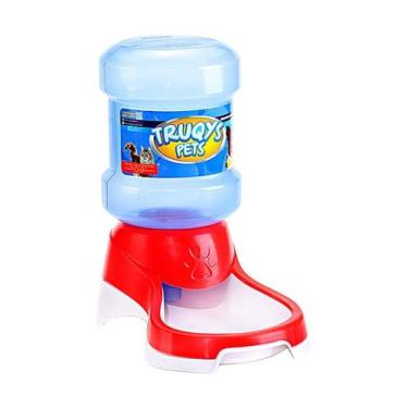 Imagem de Bebedouro Automático Truqys Galão para Cães e Gatos Vermelho - Truqys 